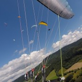 Kudowa - Radków Paragliding Fly, Nad pagórem w Czermnej.