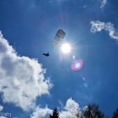 Srebrna Góra - Paragliding Fly, Z oficjalnego przełajem na start.