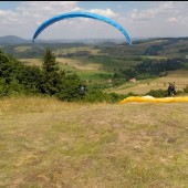 Klin-Wambierzyce Paragliding Fly, Start na Klinie w Andrzejówce, Daria.