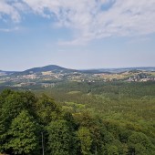 Widok ze startowiska., Dzikowiec Paragliding Fly Boguszów - Gorce
