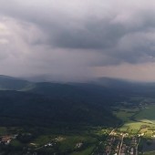 Srebrna Góra - burzowo i deszczowo, Paragliding Fly